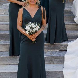 Watters Bridesmaid Dress - Janice - Evergreen